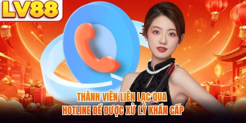 Thành viên liên lạc qua hotline để được xử lý khẩn cấp